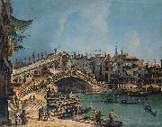 Workshop of Michele Marieschi Ponte di Rialto oil painting reproduction